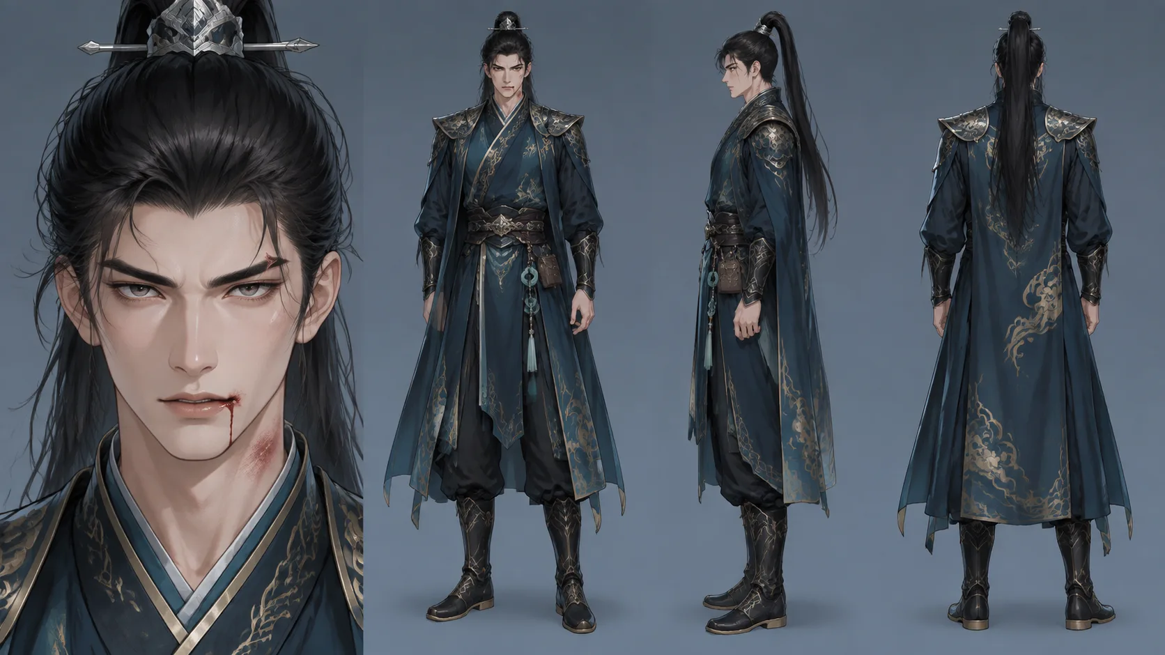 3D国漫角色人物-赵无极