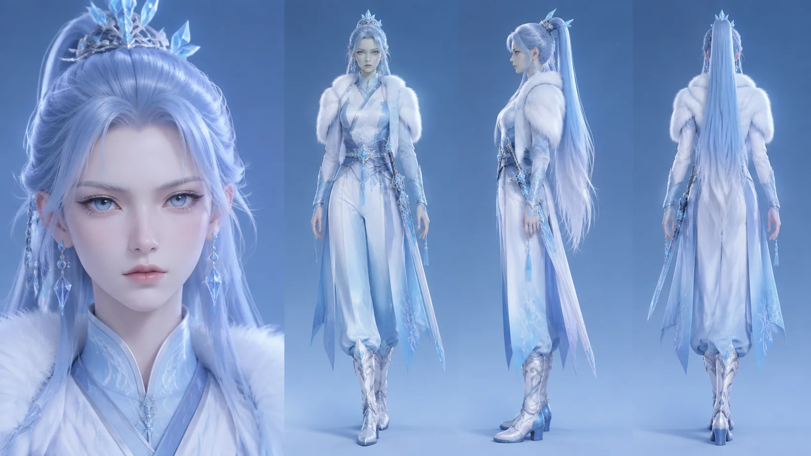 3D玄幻动画角色人物-姜雪璃