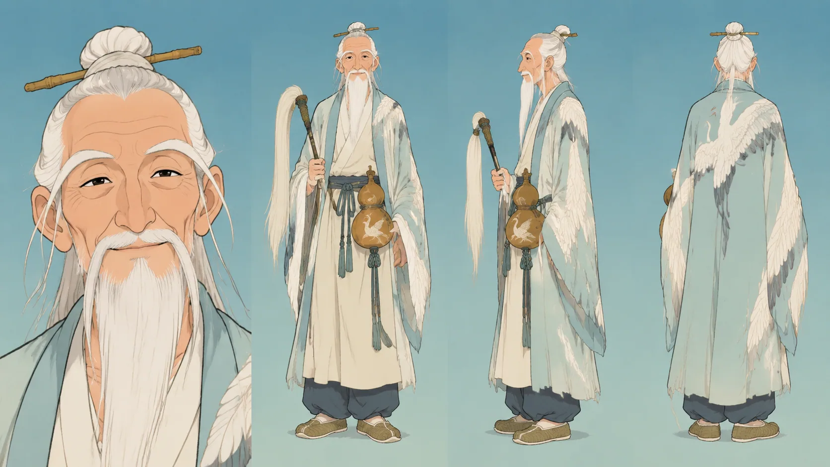 美影厂风角色人物-鹤老儿