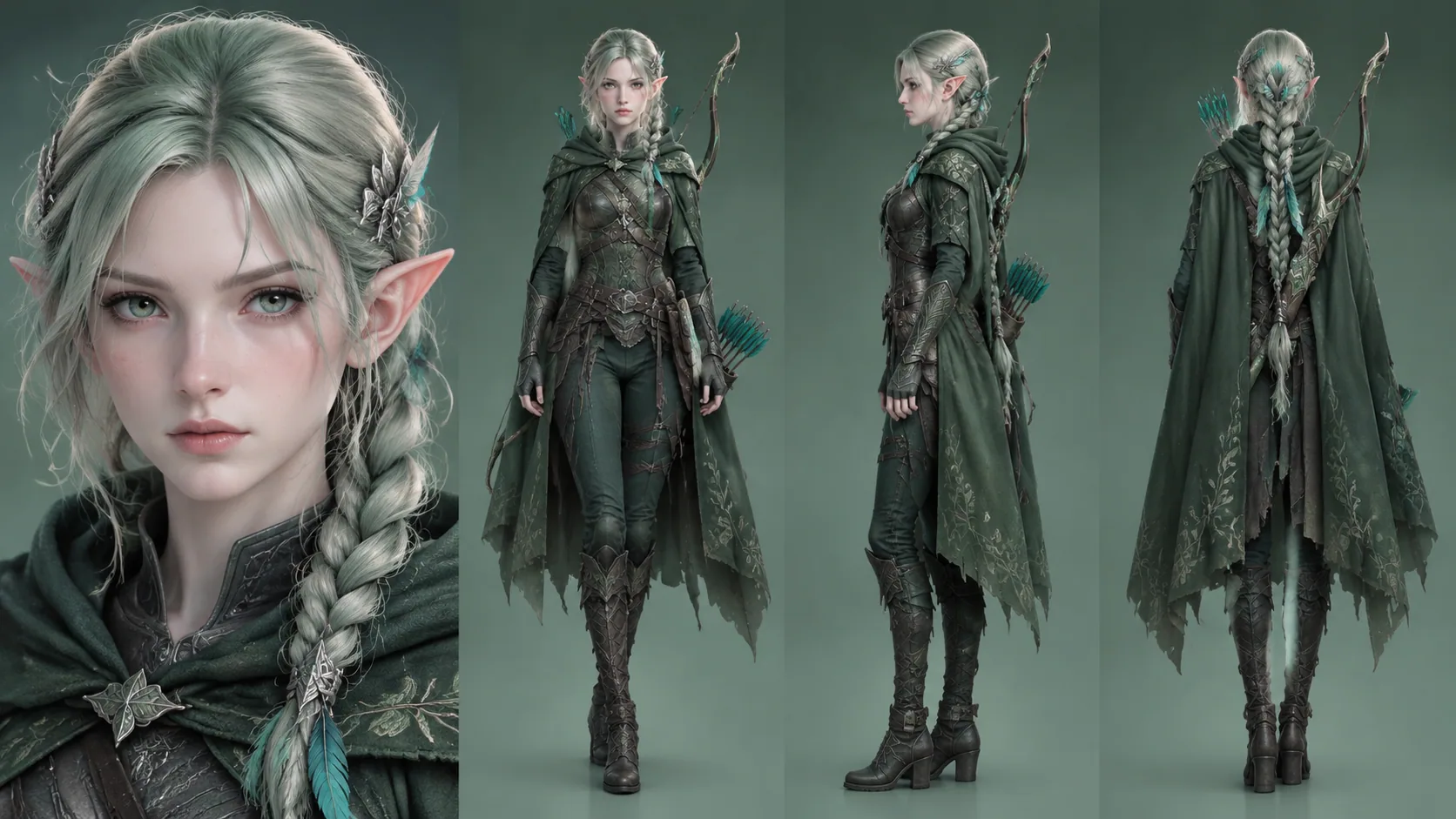 3D奇幻RPG角色人物-精灵游侠·幽篁