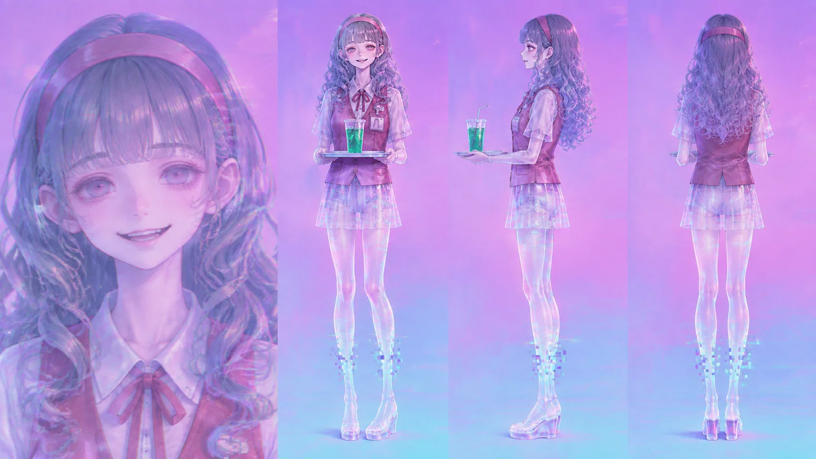 蒸汽波角色人物-商场幽灵·小玉