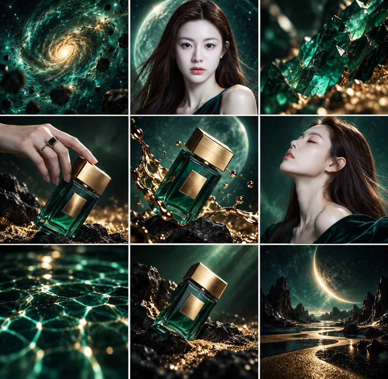 翡翠星辰超新星香水大片