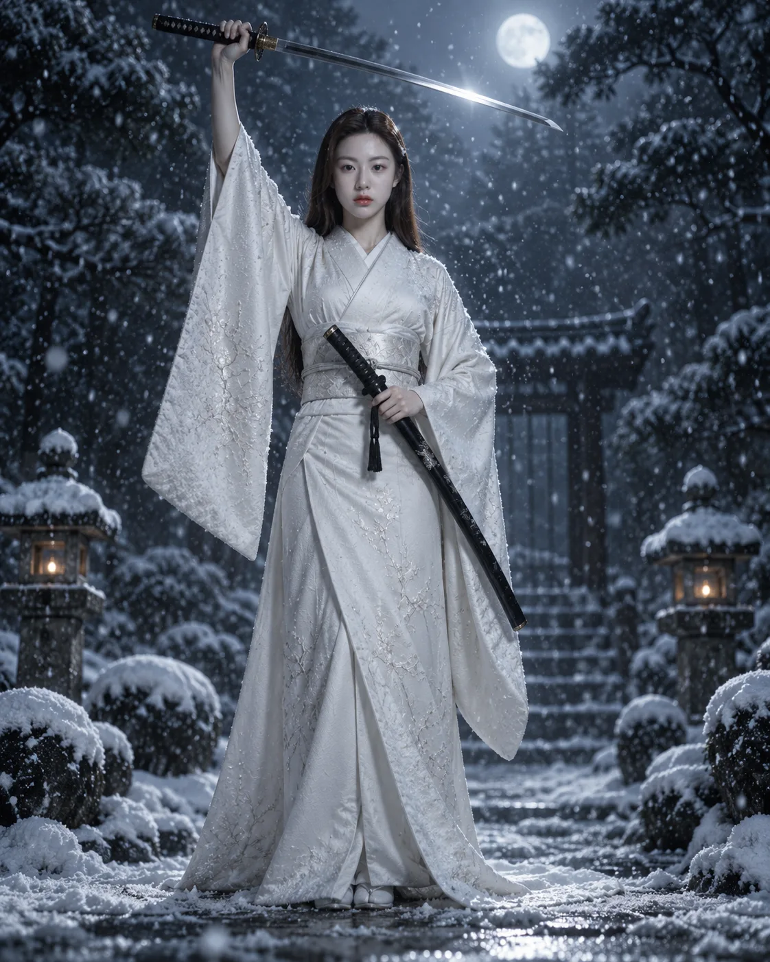 雪夜白刃：静默女武士的致命优雅
