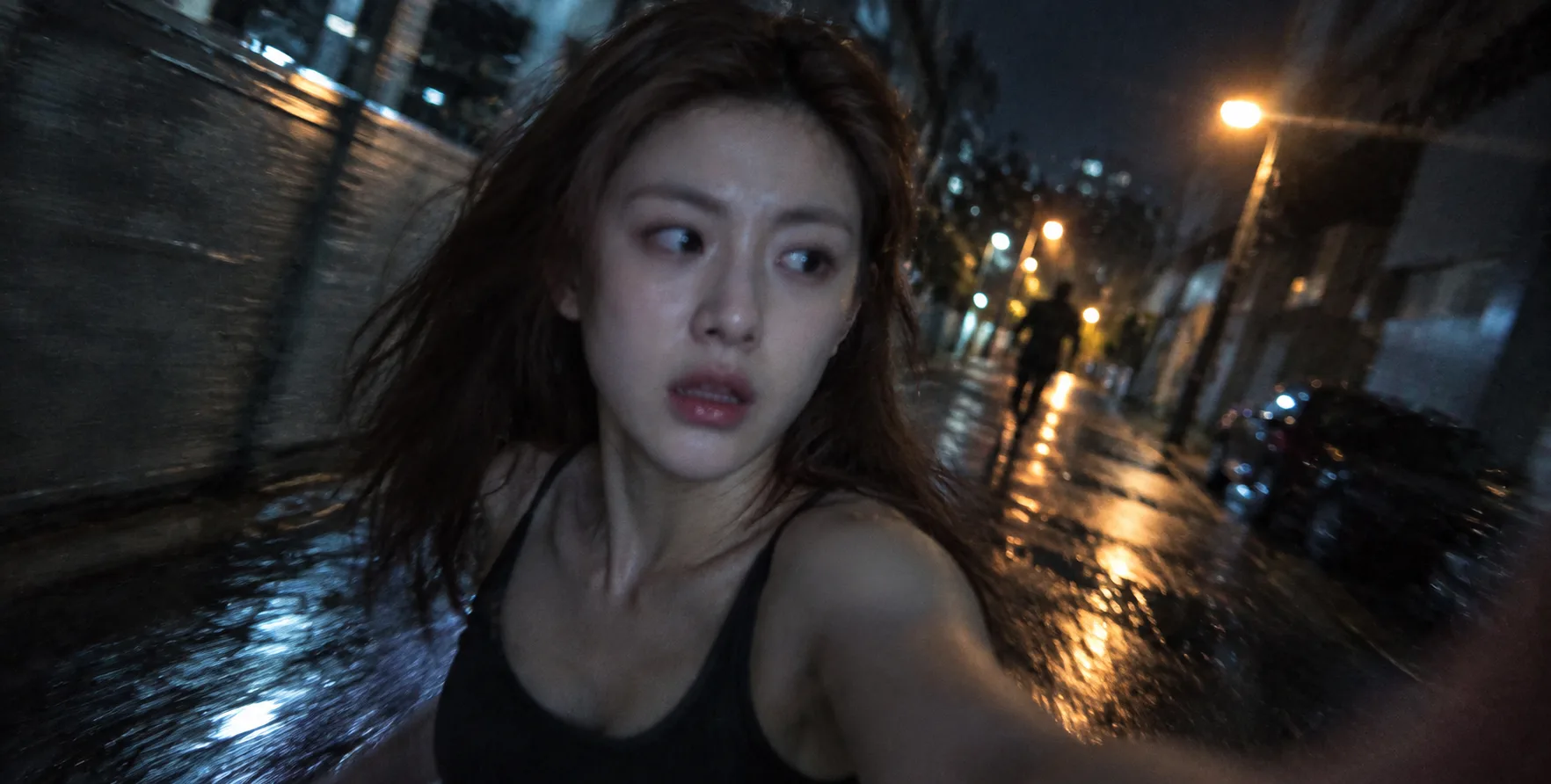 虚构惊悚片中的逃离瞬间