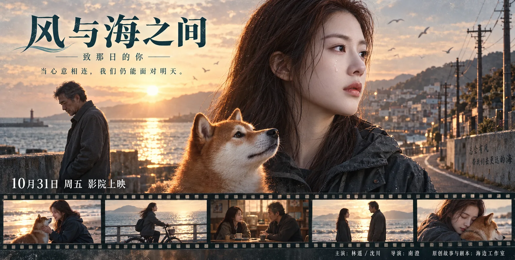 风与海之间原创电影海报