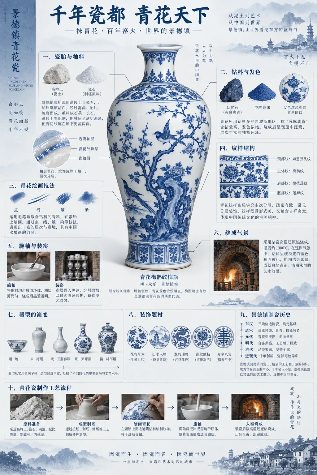 景德镇青花瓷全景解说图谱