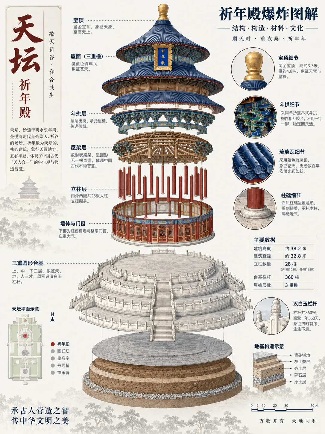 天坛古建拆解全图