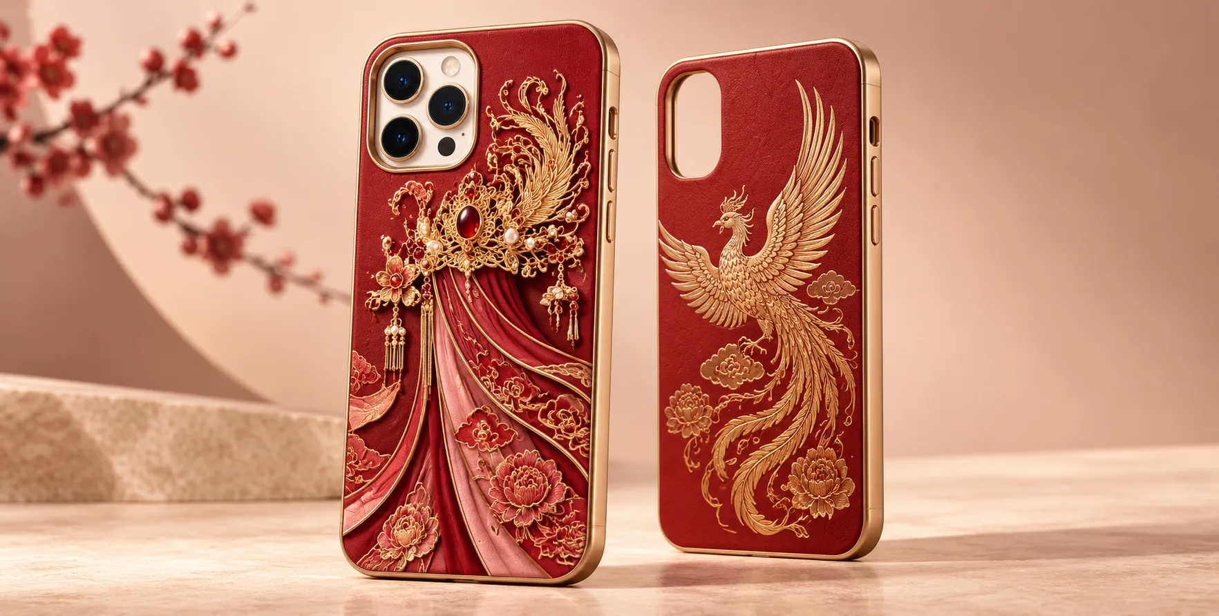 王熙凤金丝浮雕手机壳