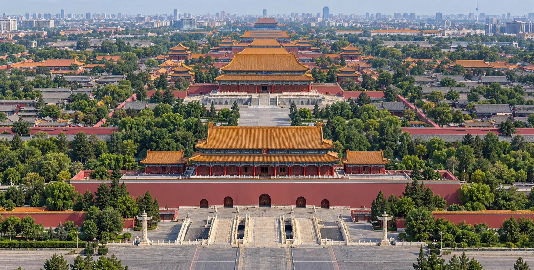 天安门故宫中轴线航拍