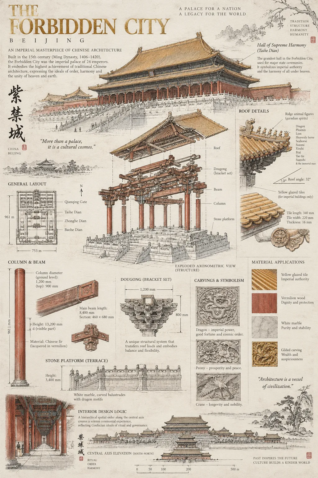 大师级建筑手绘设计长卷