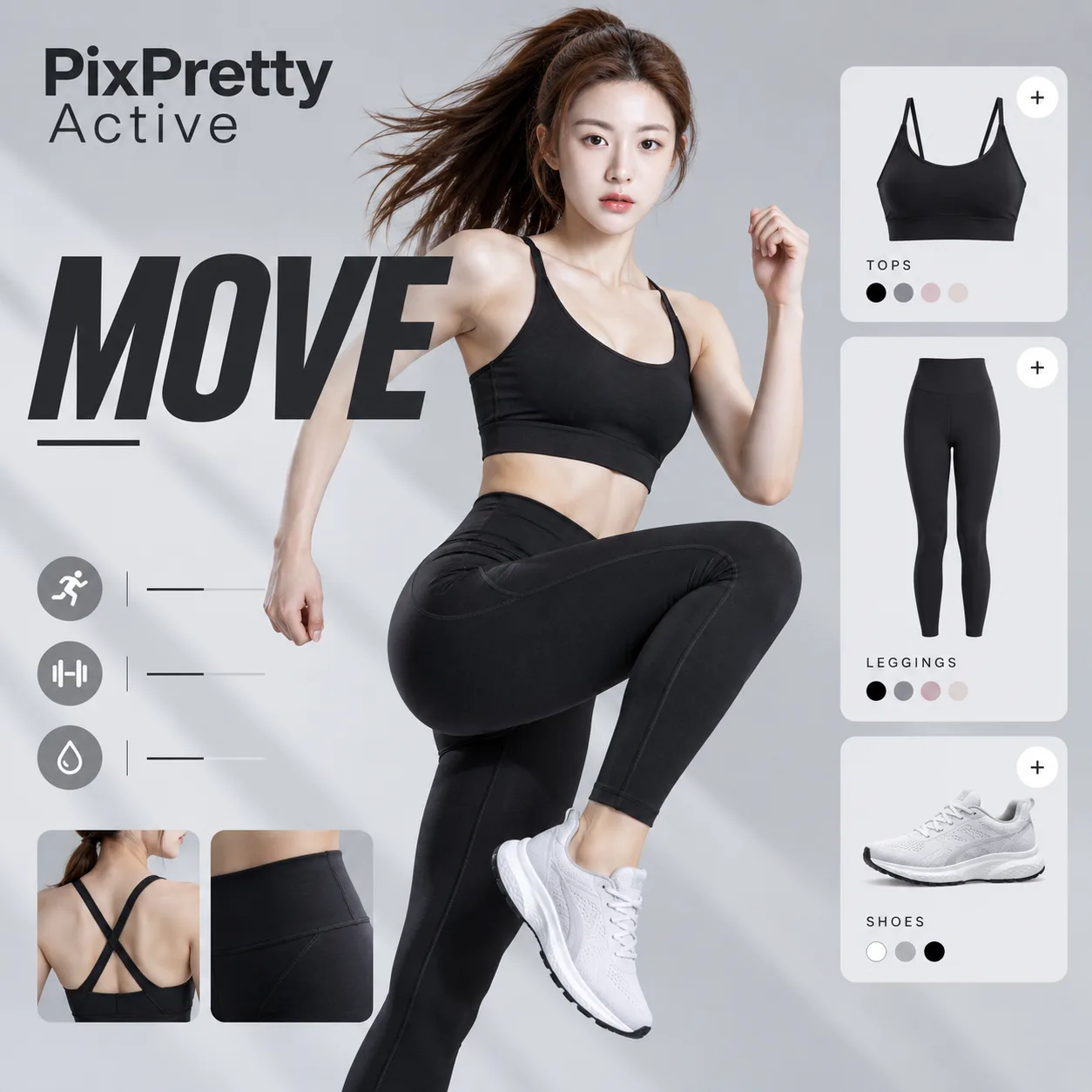 PixPretty Active performance landing page